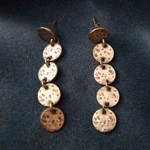 Sterling silver dangling earrings